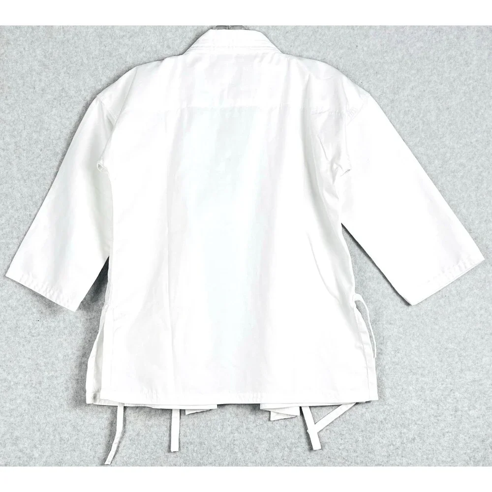 Bushido Kids 00/120 White Karate Gi Uniform Yellow Belt Martial Arts Taekwondo